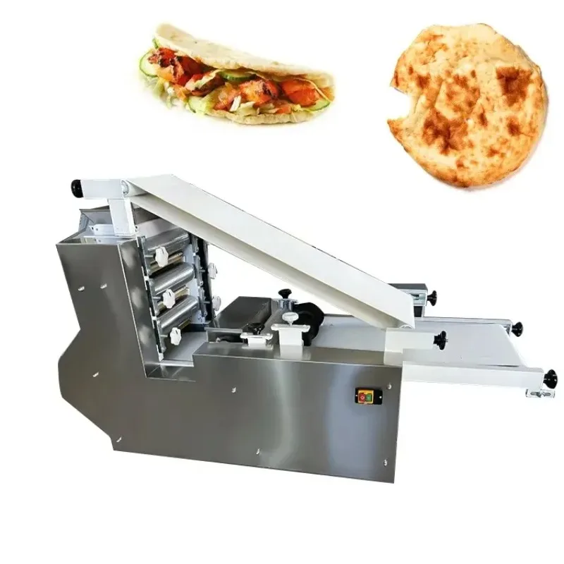Automatic Pita Bread Machine for Shawarma Lavash Naan Chapati Roti Flatbread Oven Production Line