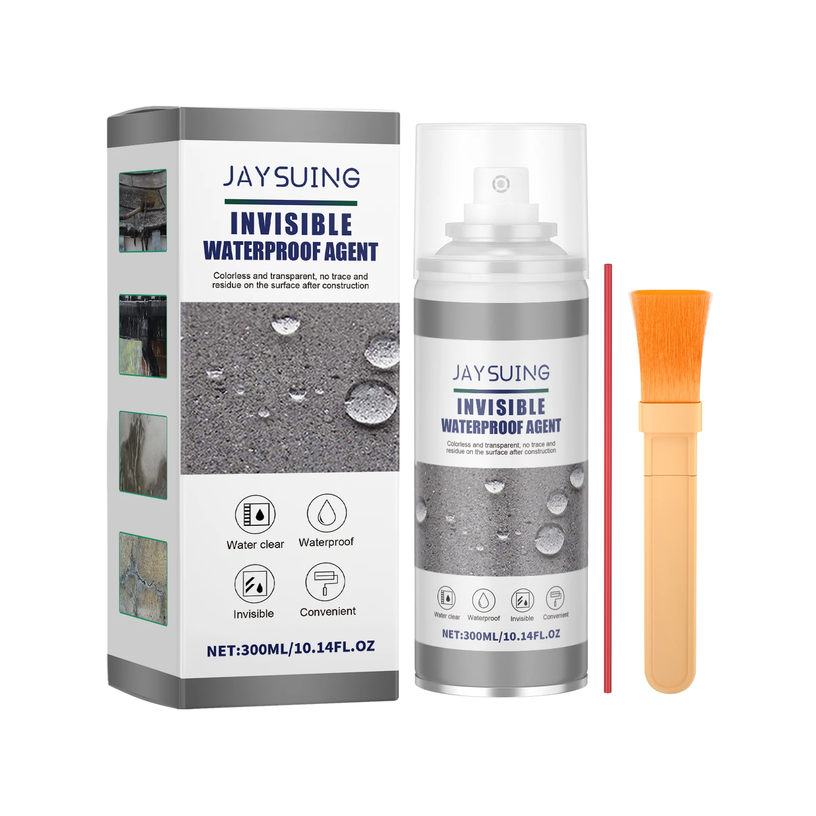 

Многоповерхностное гидроизоляционное средство, длительная защита от утечек воды и плесени на плитке, бетона, кирпичных стен