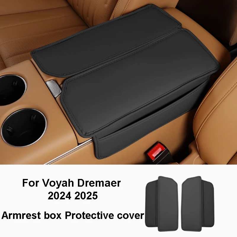 

Для Voyah Dreamer 2024 2025 автомобильная центральная консоль, подлокотник, кожаный защитный чехол, увеличивающая рост, аксессуары для интерьера