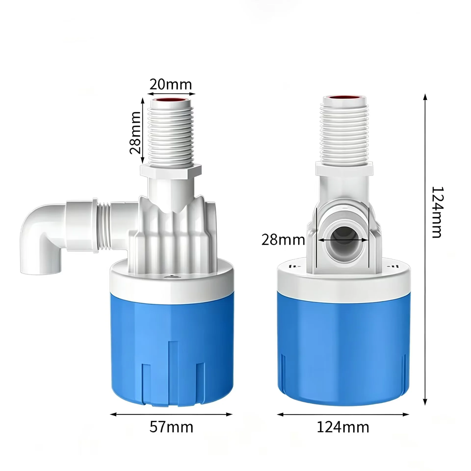 3/4 Water Tank Float Ball Valve, Water Float Automatic Water Level Control, Water Tank Plastic Float Ball Valve Switch