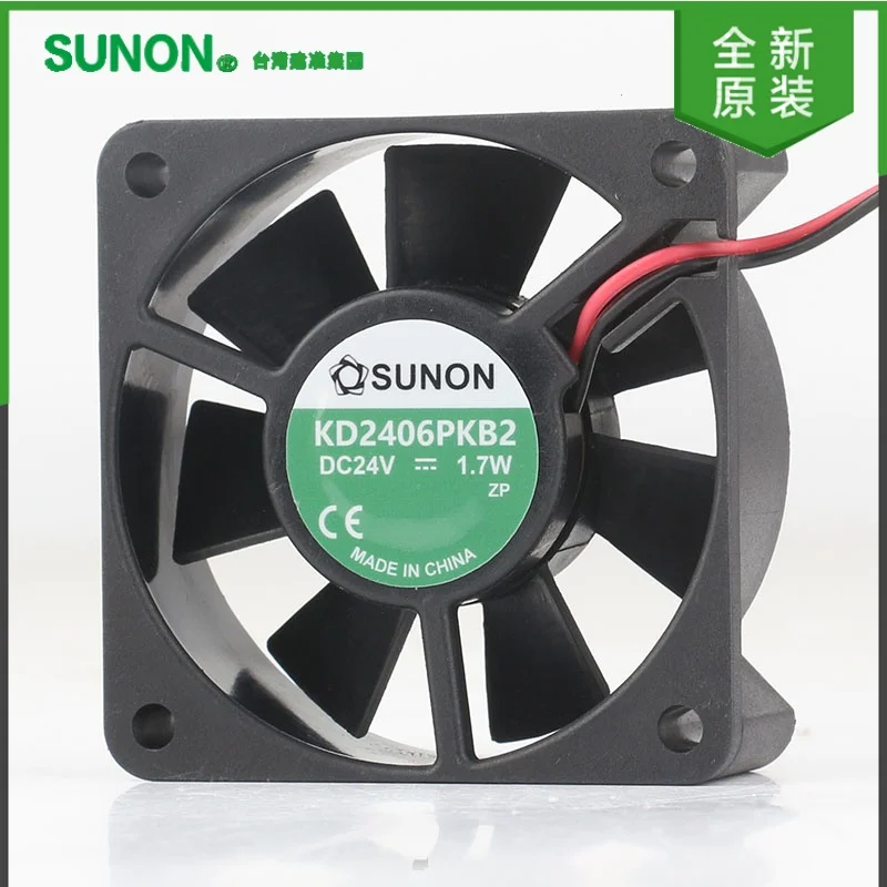 New SUNON Precision KD2406PKB2 5V 12V 48V DC 24V 1.7W 6CM 6020 60X60X20MM 2-pin Fan