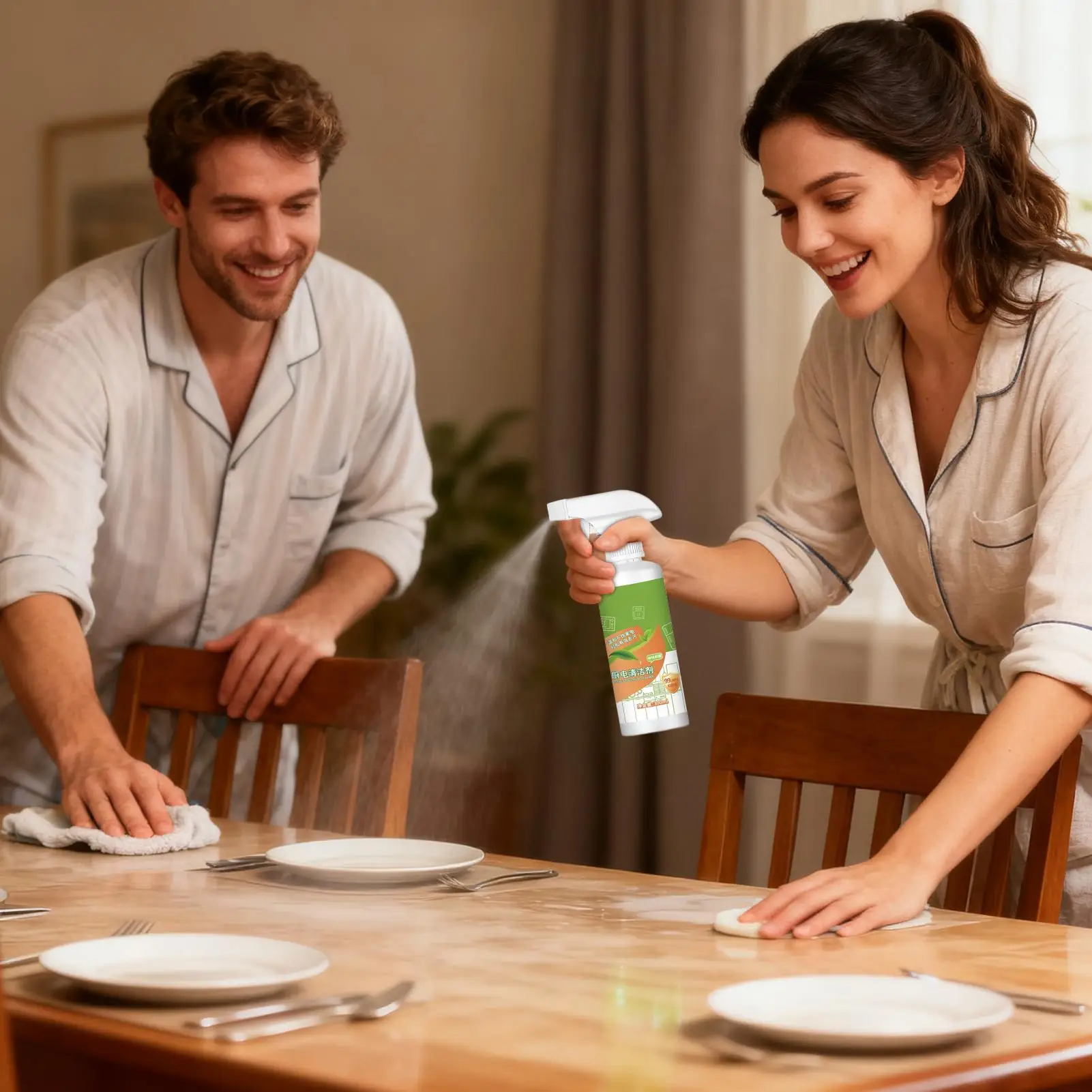 Potente limpiador en aerosol desengrasante para cocina, para grasa tenosa en Campana Extractora, horno, microondas, freidora de aire, nevera, limpieza profunda