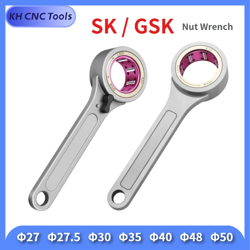 

GSK Nut Wrench SK06 SK10 SK16 SK13 SK20 SK25 GSK Wrench, for BT BT40 HSK HSK63A HSK63 sk gsk collet chuck tool holder Nut Wrench