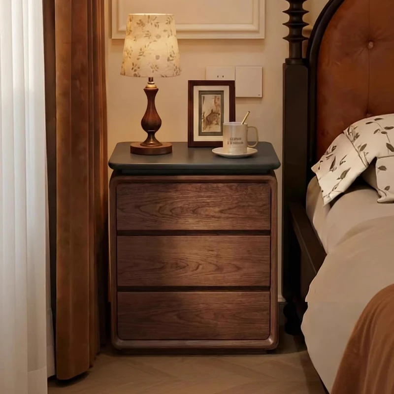 Niche Corner Nordic Bedside Table Unique Drawers Stand Bedside Table Dressing Comfortable Mesitas De Noche Storage Furnitur