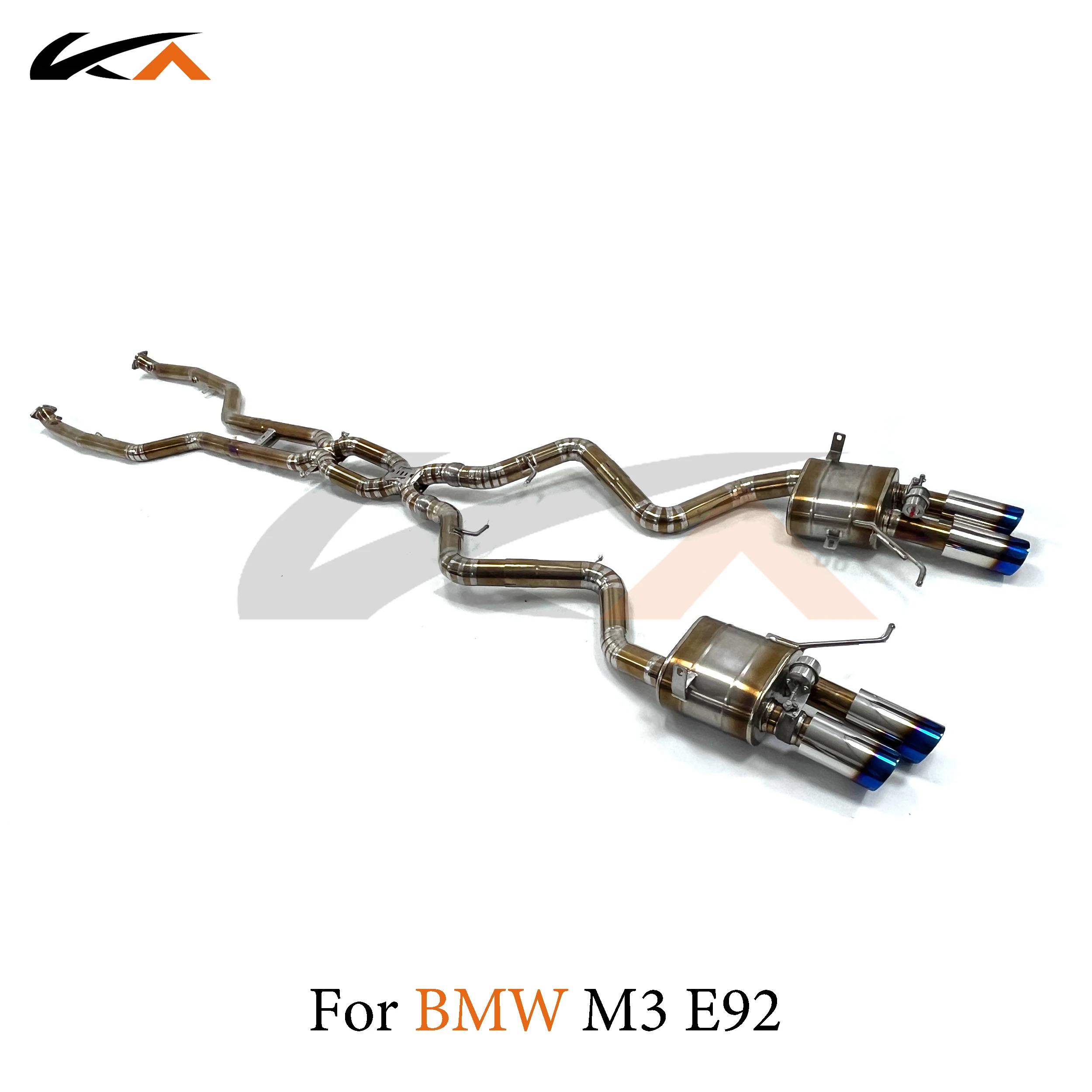 KA Tuning exhaust system titanium alloy catback for BMW E92 M3 rear section performance parts muffler valve
