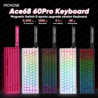 Mchose Ace68 Ace 60 Pro Ace 68 Ace60 Pro teclado magnético para juegos con cable disparo rápido 0,005mm 8K retorno 0,1 ms teclado para jugadores