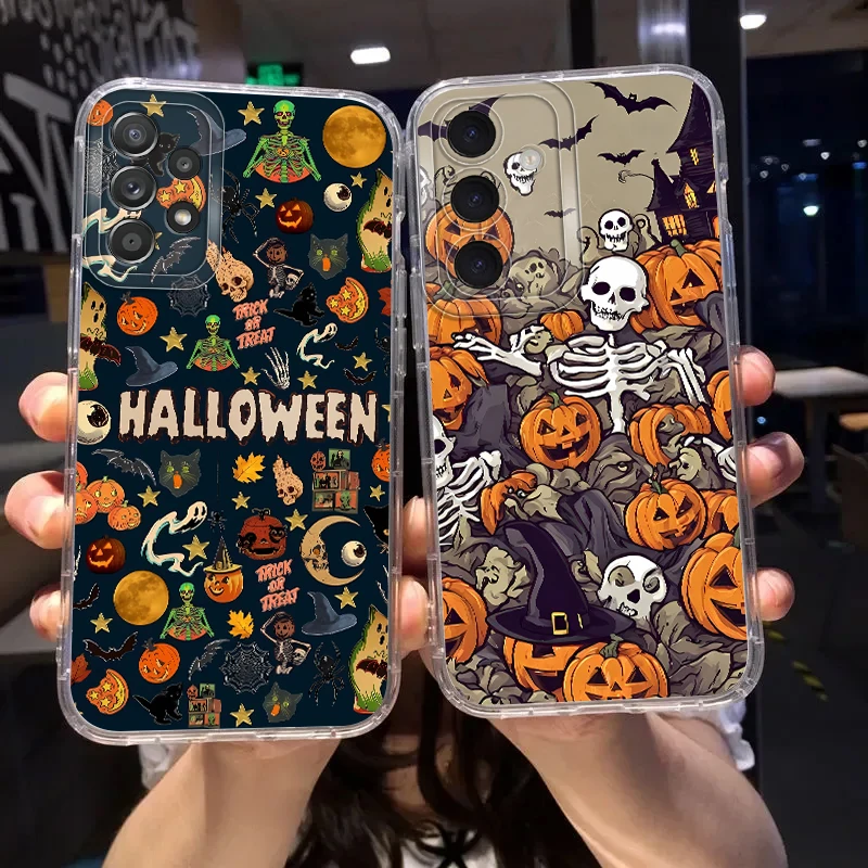 เคสโทรศัพท์ลายผีฮาโลวีนสุดเท่สำหรับ Samsung Galaxy A55 A23 A15 A14 A56 A36 A13 A34 A35 A26 A24 A33 A73 A54