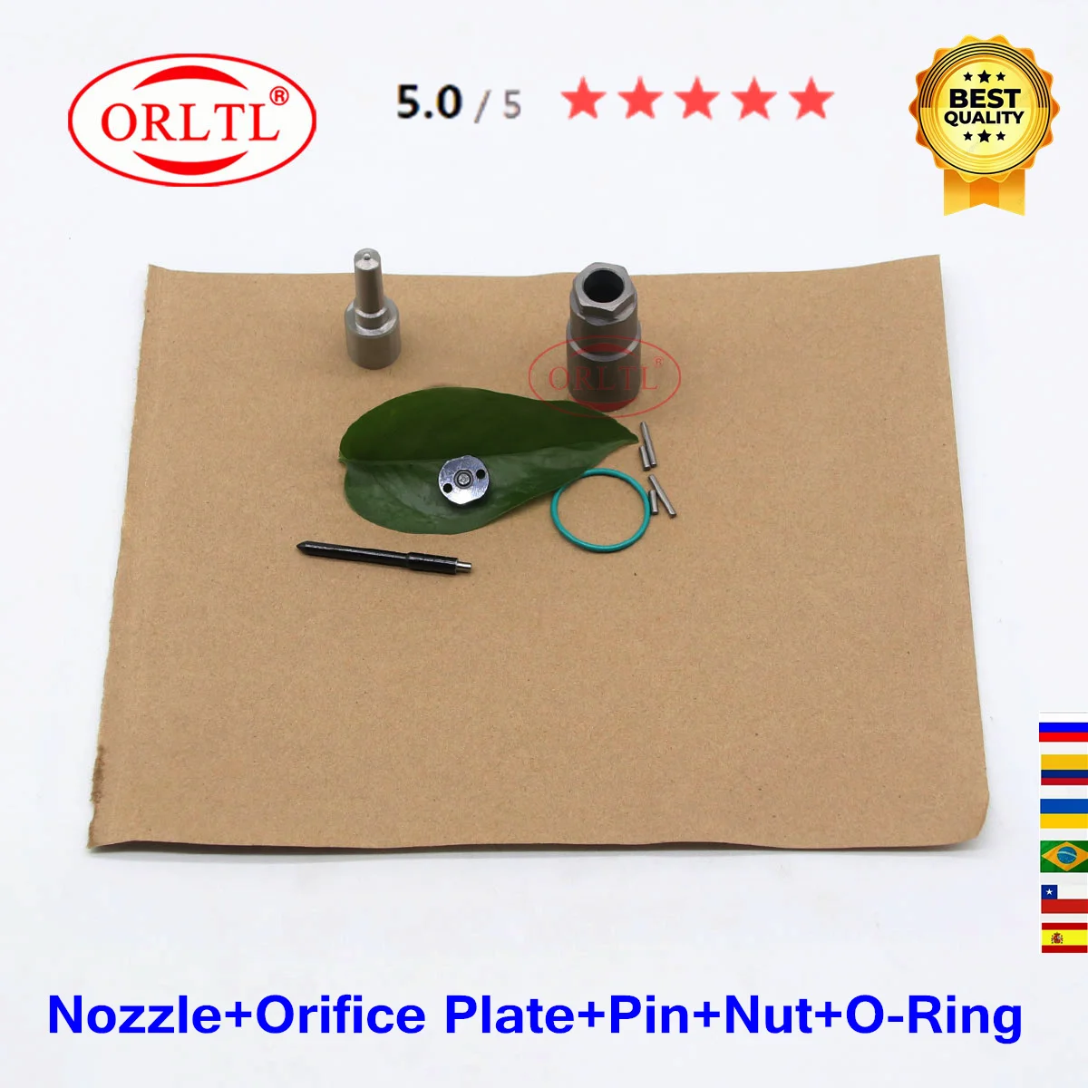 

23670-59036 095000-7710 Injector Repair Kit Nozzle DLLA155P970 Valve 7# Fuel 2367059036 For Toyota 23670 59036 095000-7711