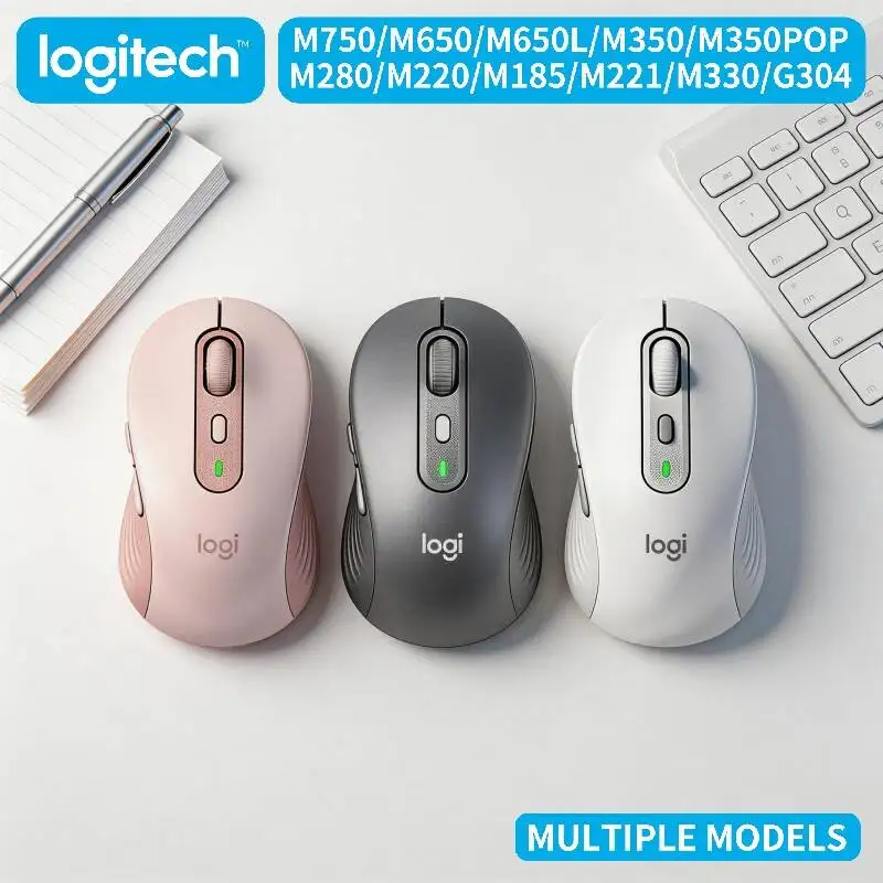 Logitech Wireless Mouse M750 M650 M650L M350 M350POP M280 M220 M185 M221 M330 Hand Friendly