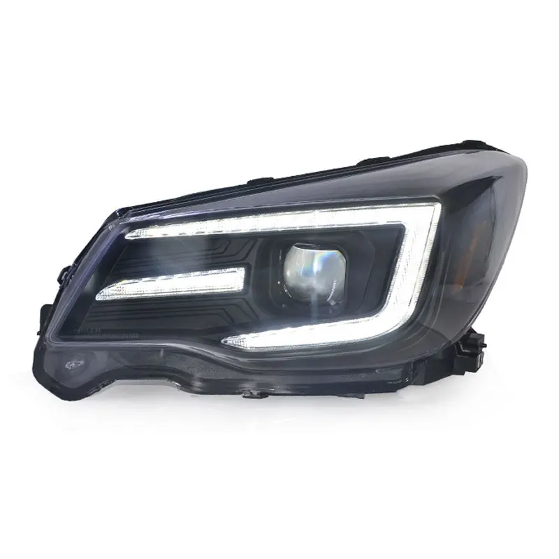 Car LED Headlight Assembly for Subaru Forester 2013-2018 modified Front lamp Daytime Running light Turn Signal low high beam