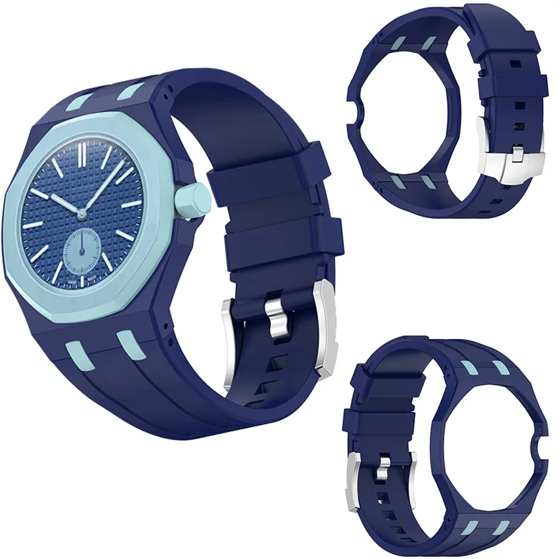 Original weiches Silikonarmband + PC-Gehäuse für Swatch X Ap Royal Pop Swatch Taschenuhr Trendiges integriertes Armband Swatch X Royal Pop – Detail 15