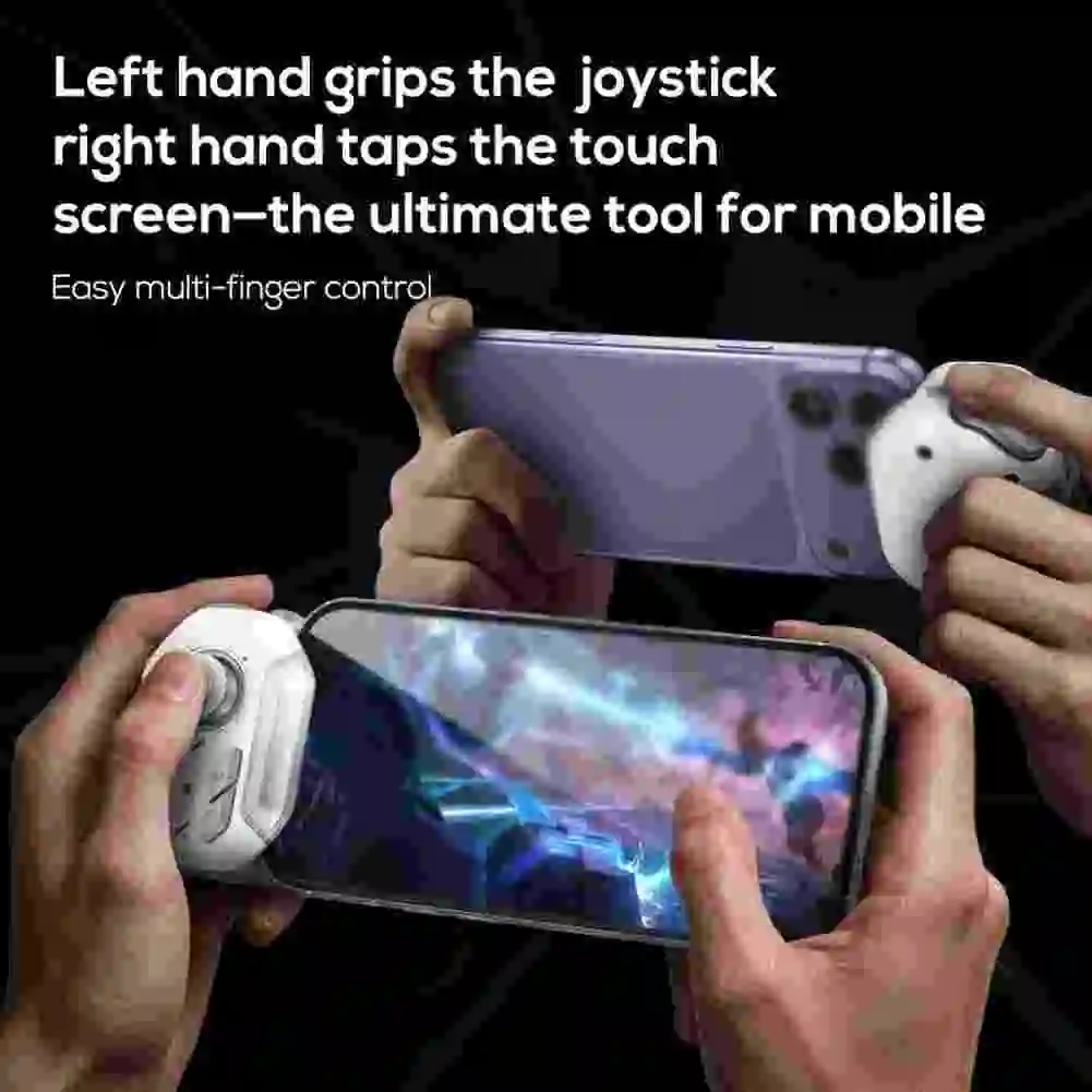 MB07 Mobile Phone Gaming Joystick With RGB Custom Keys & Macro Functions Mobile Gamepad Wireless Controller For IOS/Android