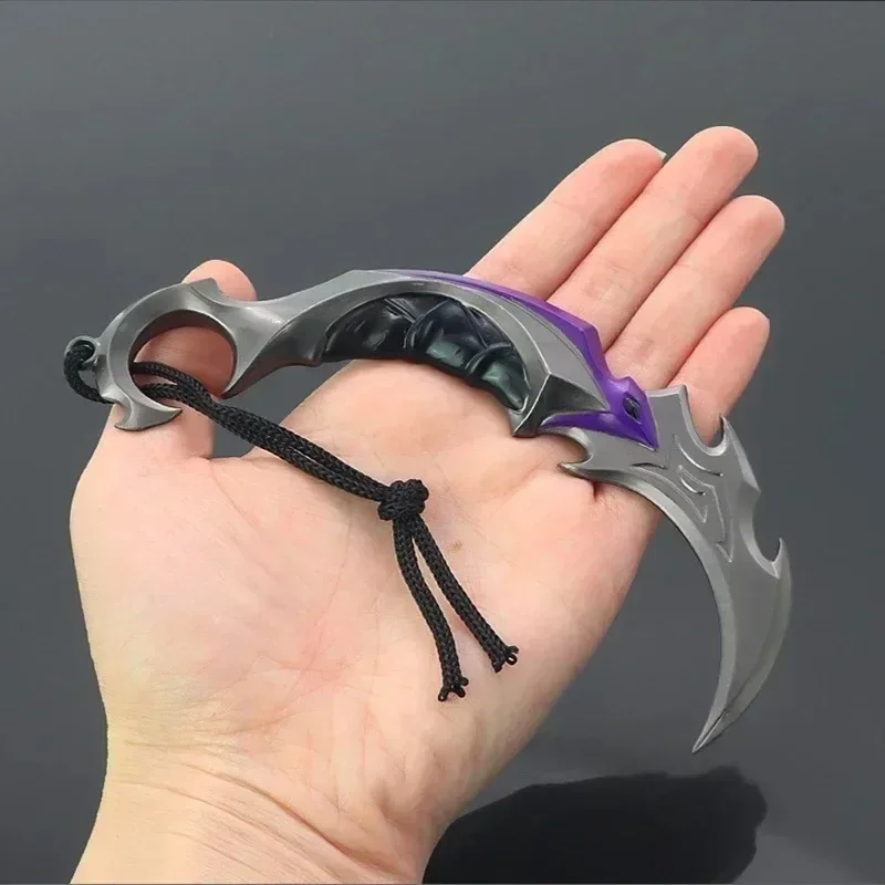 سلاسل مفاتيح لعبة السيف الطرفية ، Karambit ، سلاح Reaver Melee ، إكسسوارات شفرة Katana غير المقطوعة ، لعبة جمع الهدايا ، 15 aver