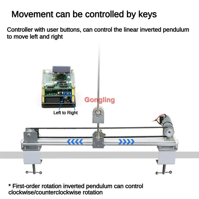 IP570 Eerste Orde Rotatie Lineair Tweede Orde Lineair Omgekeerd Pendulum IP870 LQR PID Automatische Swing Up Voor STM32 Programmeerbare Kit