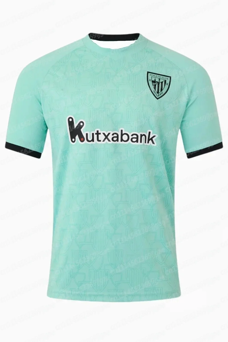 Bilbao Spanien Fußballtrikots 25-26 Athletic Auswärts Freizeit Sommer Sport T-Shirts mit kurzen Ärmeln und 3D-Druck für Familien – Detail 5