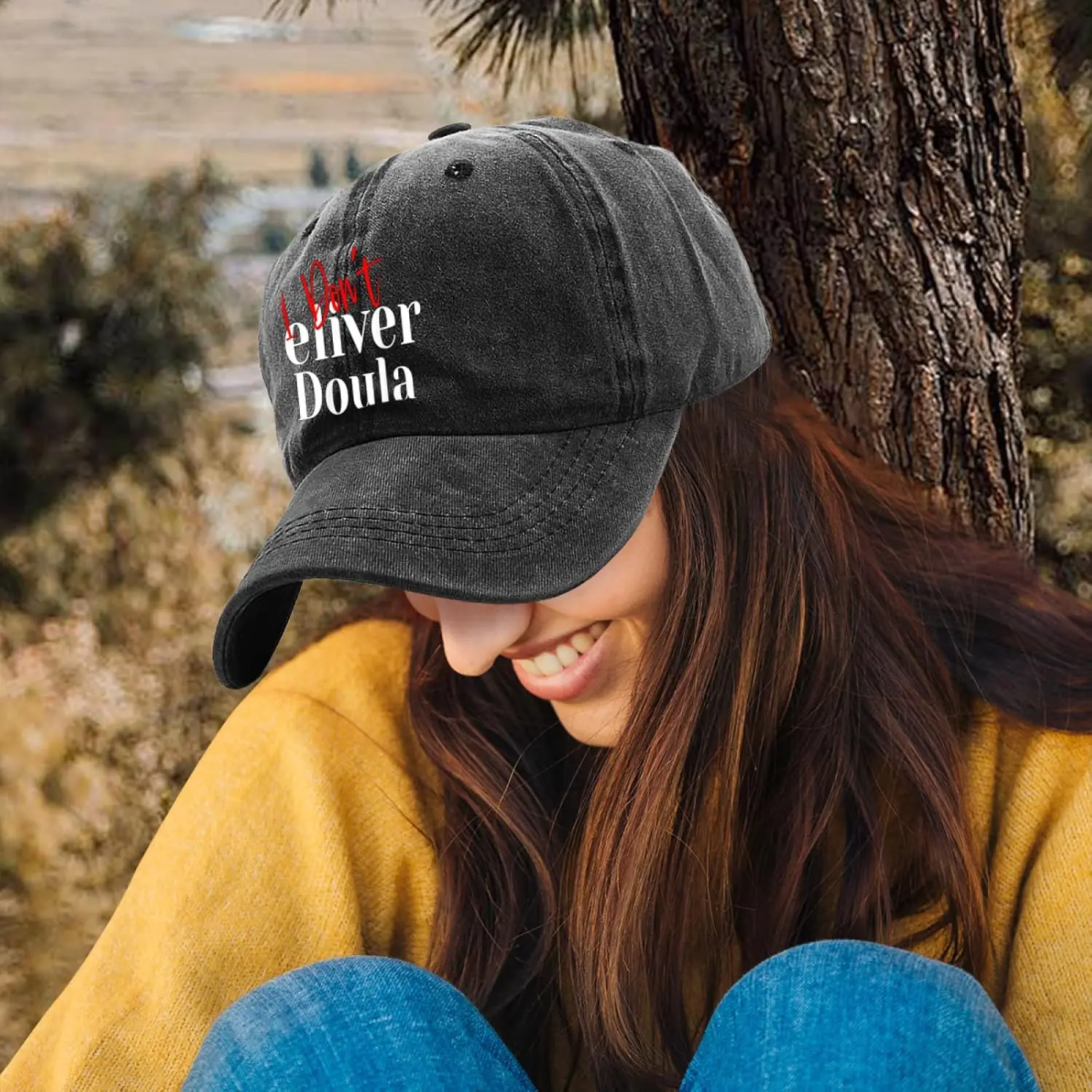 أنا لا توصيل قبعة سائق الشاحنة Doula للنساء