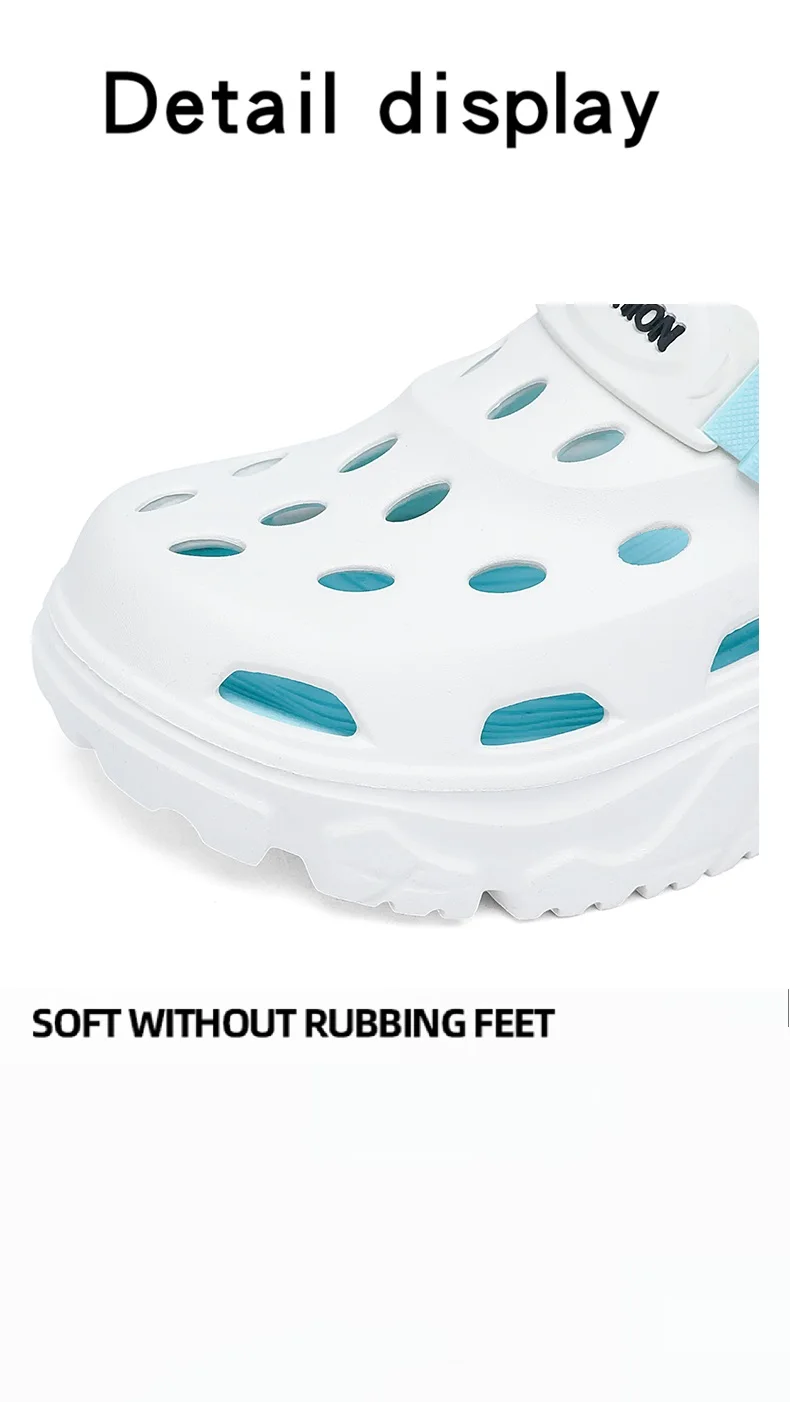 Herren- und Damen-Paar-Sommer-Outdoor-Rutschfeste, geruchshemmende, geschlossene Zehenpantoffeln, große Strand-Sandalen und Pantoffeln für – Detail 1