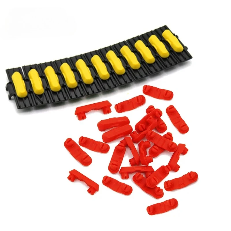 100 Stuks MOC 14149 Rubber Technische Loopvlak Attachment 1x3 Antislip Strip Bouwsteen Onderdelen Fit voor 88323 57518 link Loopvlak Speelgoed
