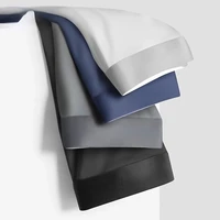 Bóxer de grafeno para hombre, ropa interior antibacteriana de seda de hielo, sin costuras, transpirable, 4 piezas, 5XL
