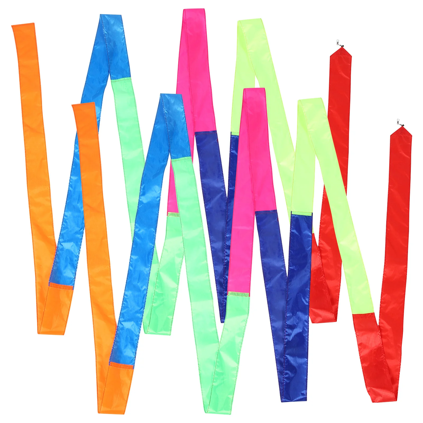 2Pcs Colorful Rainbow Tail Kite Streamer Outdoor Accessories Flying Kite Tail Kids Outdoor Activities Garden Fun