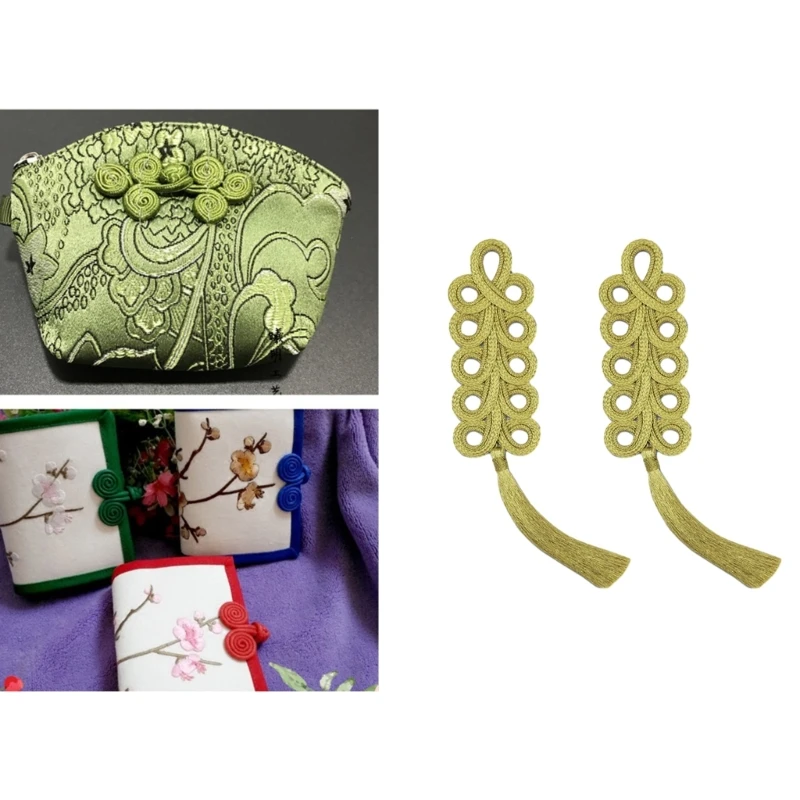 Parches encaje Cheongsam para entusiastas del bricolaje, accesorios para Cheongsam, parches para coser, decoración, envío