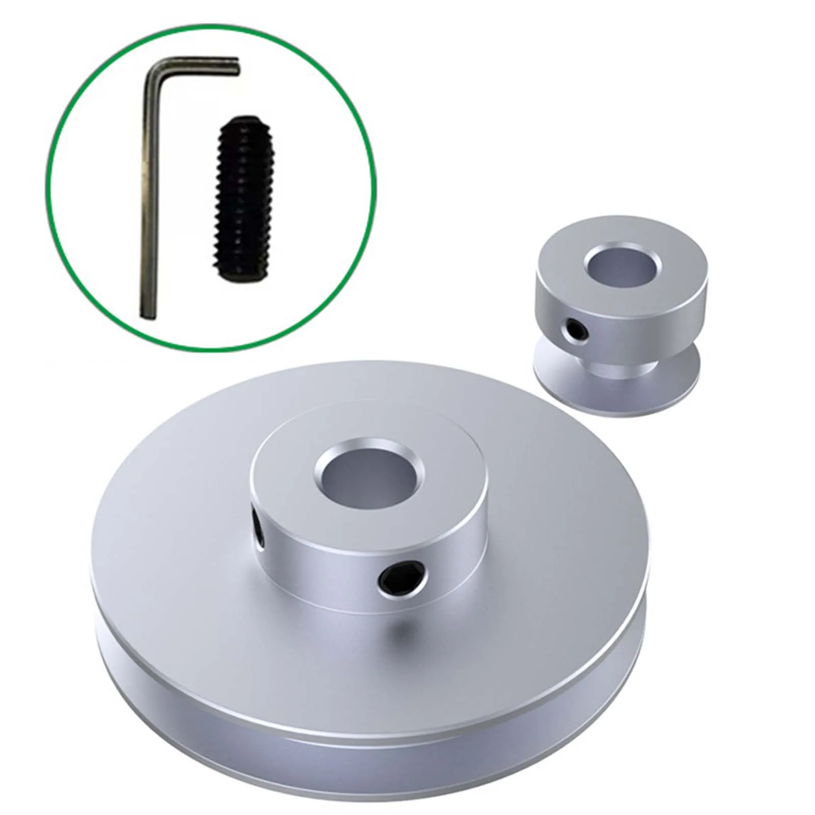 

Ременной шкив из полиуретана OD 80 мм, алюминиевый шкив с одним пазом для круглого ремня 10 мм, V-образный/О-образный шкив, приводной ролик