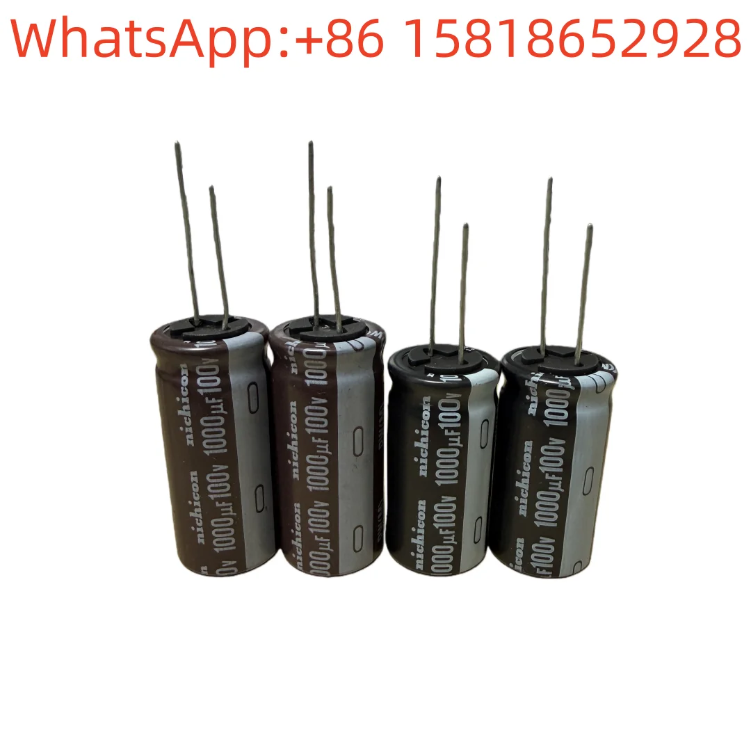 5pcs  100V1000UF 18*35/40mm Nichicon Capacitor 1000UF100V Long Life Electrolytic Capacitor