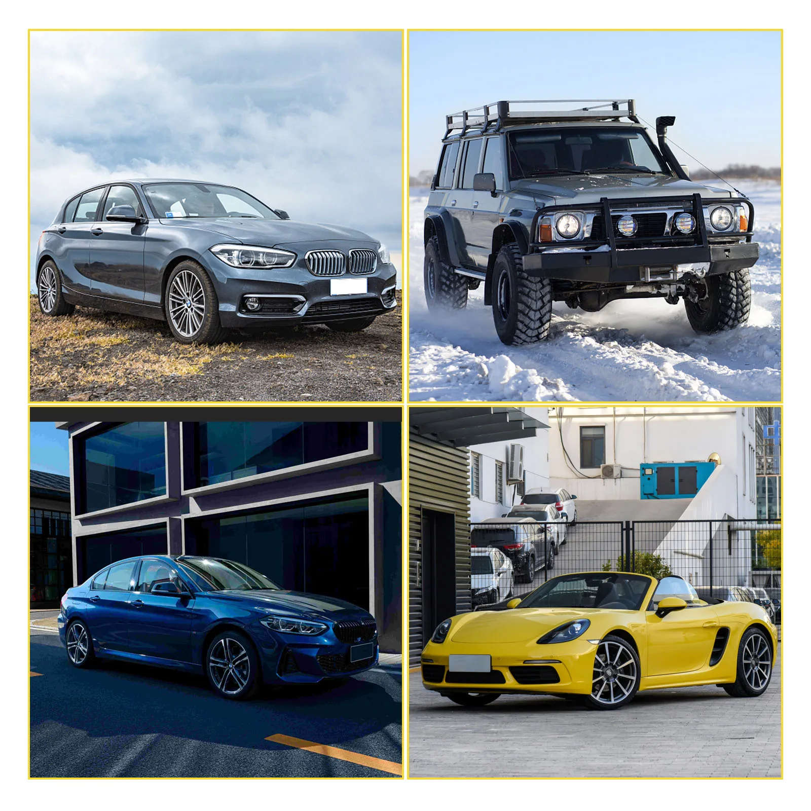 VEVOR Bolsa de Entrada de Aire 2 / 3T Entrada de Aire Salidas Hidráulicas de Entrada de Aire Triple para Automóviles Rango de Altura 13,5-40cm Salida Neumática para Automóviles SUV Todoterreno