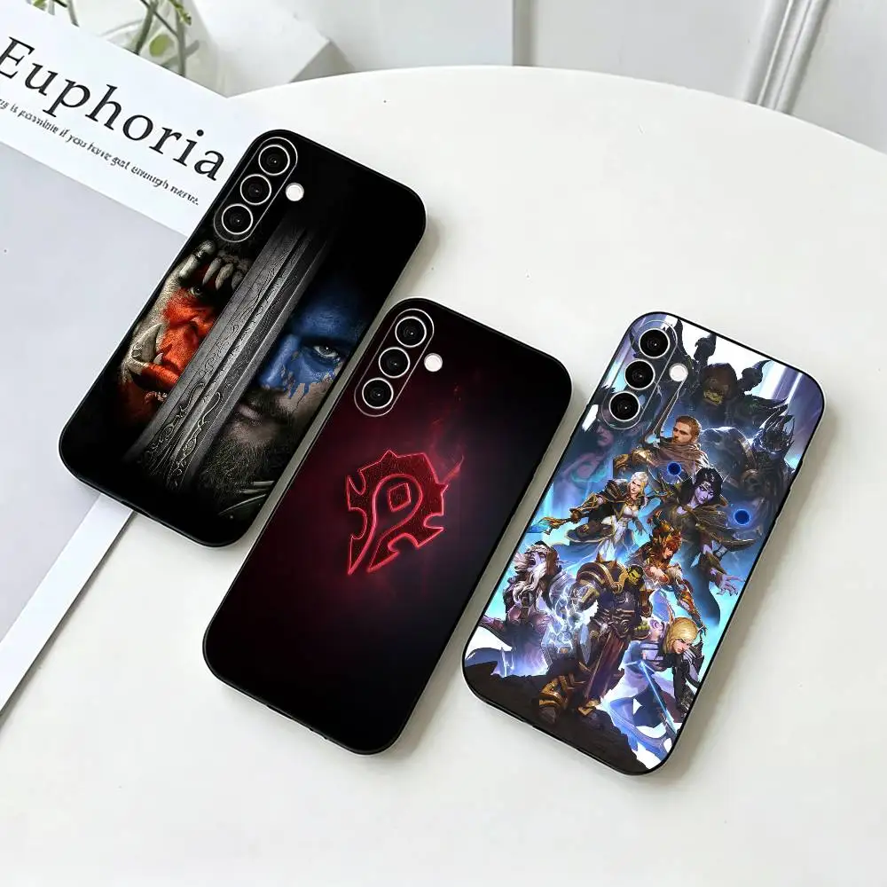Game W-World of Warcraft  Phone Case For Samsung Galaxy A73,A72,A71,A70,A53,A52,A51,Others Soft Black Cover