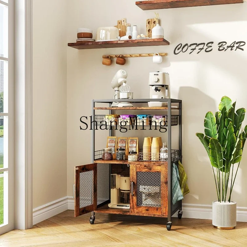 SM Home with Roller Bedroom Spice Pantry Kitchen Shelf Cart Living Room Multipurpose Pantry