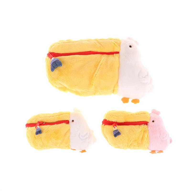 Kawaii Pelican Plush Coin Purse Bag Stuffed Animal Pencil Bag Cute Cartoon Makeup Storage Bag For Girl Kid Birthday Gifts