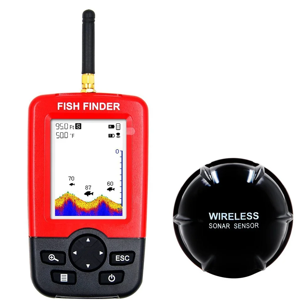 Advanced Fish Finder with Depth Range of 0 6m 40m  Long Lasting 3 7V 1000MAh Power Supply  and Convenient USB Insertion