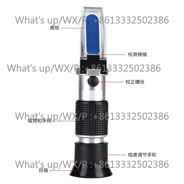 Handheld refractometer, , sug-ar met-er, c-utting flui-d concentration tes-ter, inspe-ction and meas-urement 45-82%