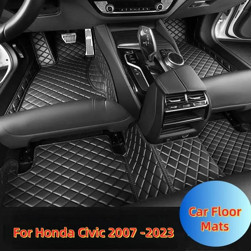 Car Floor Mats For Honda Civic 2007 2008 2009 2010 2011 2012 2013 2014 2015 2016 2017 2018 2019 2020 2021-2023 Car Accessories