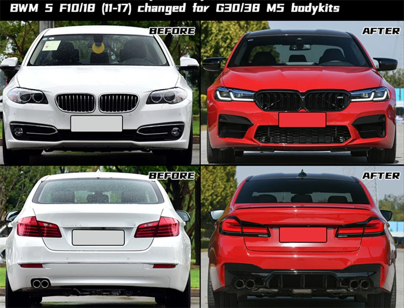Auto Body Parts Kits for BMW-5 F10 F18 2011-2017 Upgrade to G30/38 M5 Body Kits