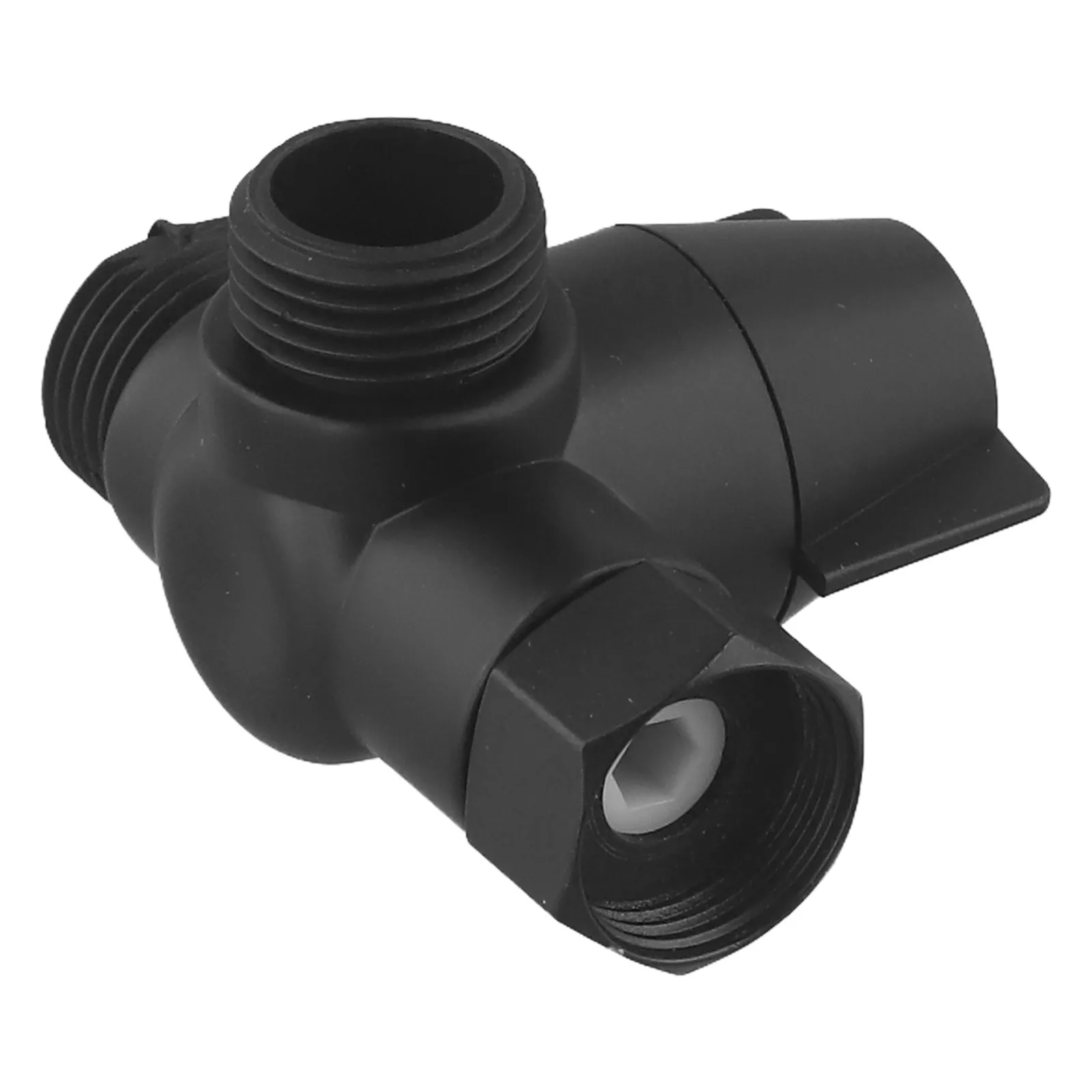 3 Way Shower Diverter Valve with G1/2 Threaded T Adapter for Tap and Shower Hose Splitter for Enhanced Water Flow Switching