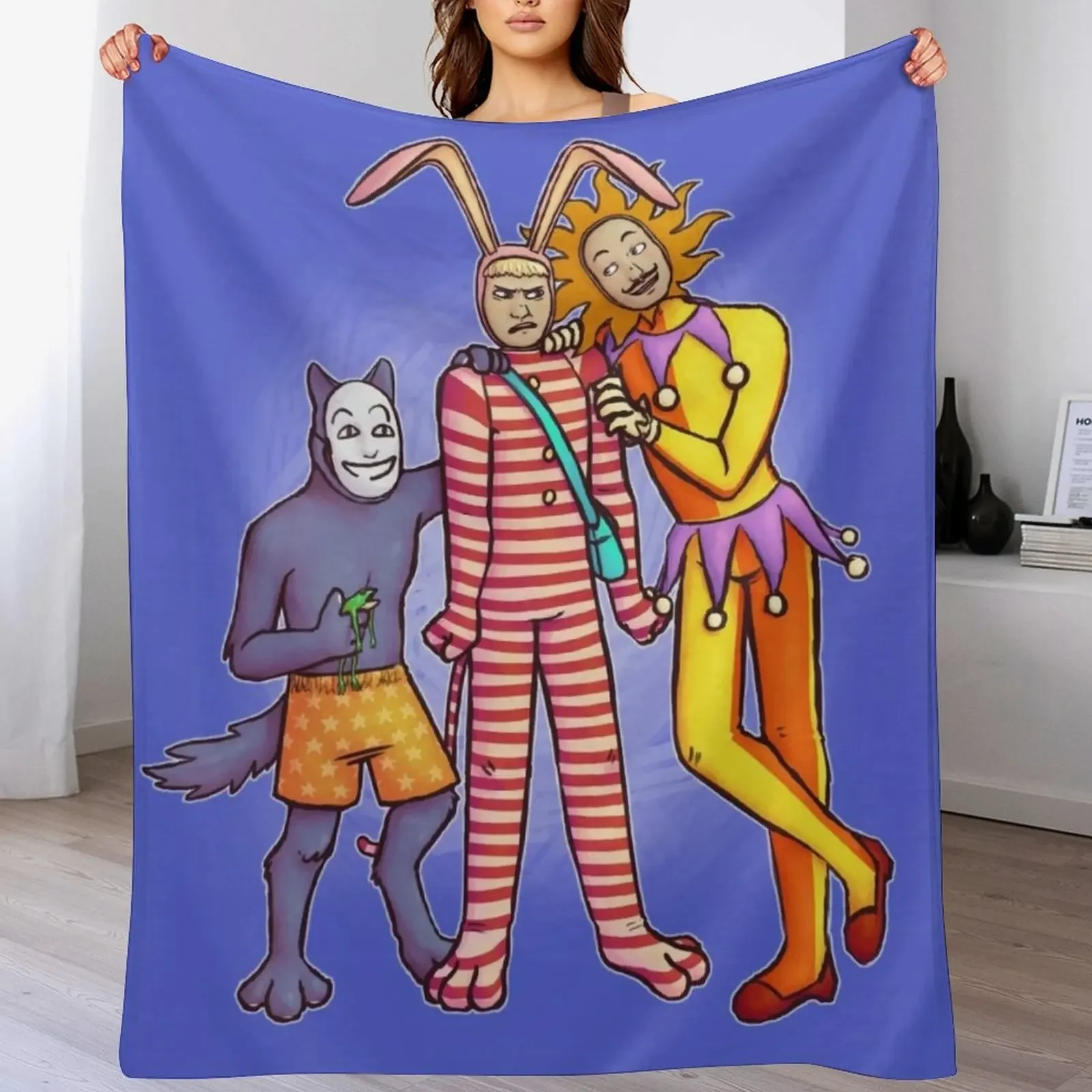 Poppee the Performer Throw Blanket Warm Plush Fuzzy Blanket for Living Room