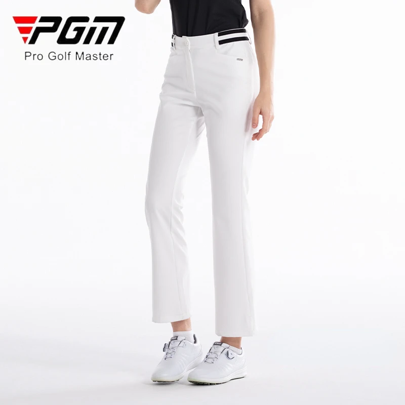 PGM Spring Women Flared Split Golf Pants Lady High Waist Slim Sport Trousers Women Elastic Waistband Casual Pant Golf Sweatpants