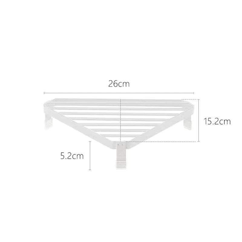 MAKE-Ofen-Winkelrahmen, schmiedeeiserner dreieckiger Eisenrahmen, Regal, Topfregal, Verbrühungsschutz, Ecktisch