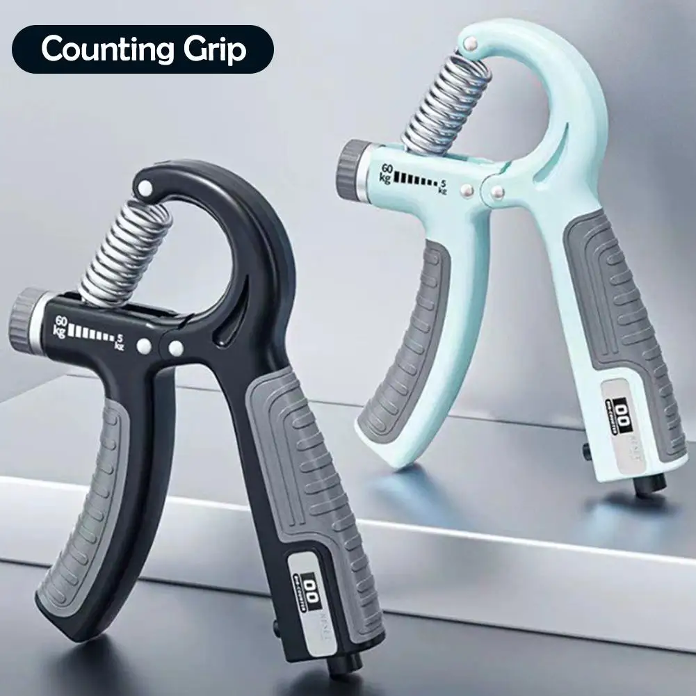 Adjustable Hand Grip Strengthener Hand Grip Trainer With Counter Wrist Forearm And Hand Exerciser For Muscle Building 5-60kg