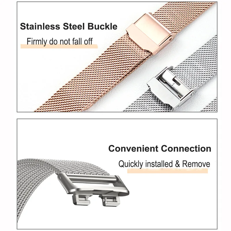 Metal Strap For Huawei Band 9 8 10 Bracelet With TPU Case Screen Protector Replacement Watchband Milanese Huawei Watch