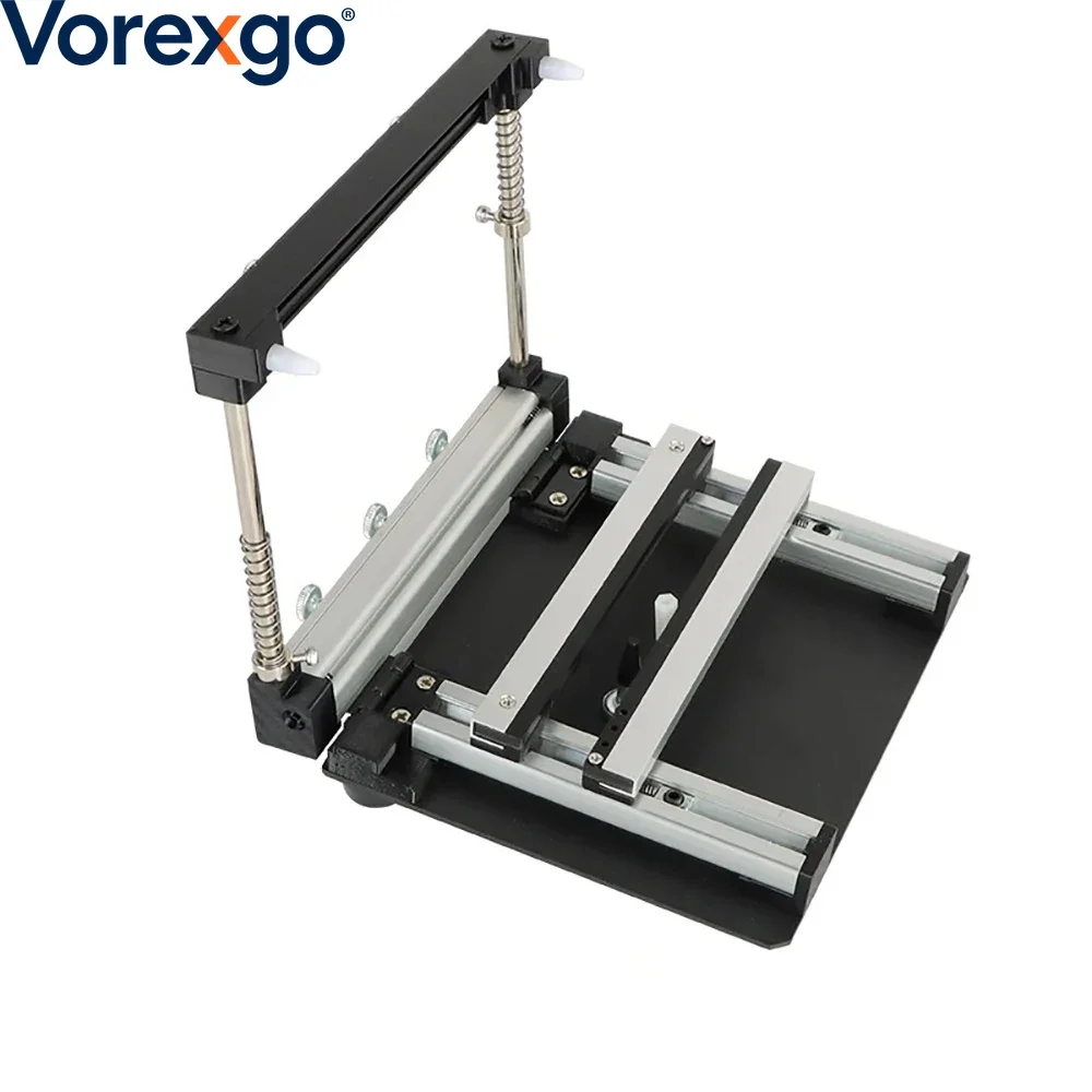 20x20cm Steel Stencil Table SMT Printer  Manual Solder Paste Printing Machine for PCB Assembly