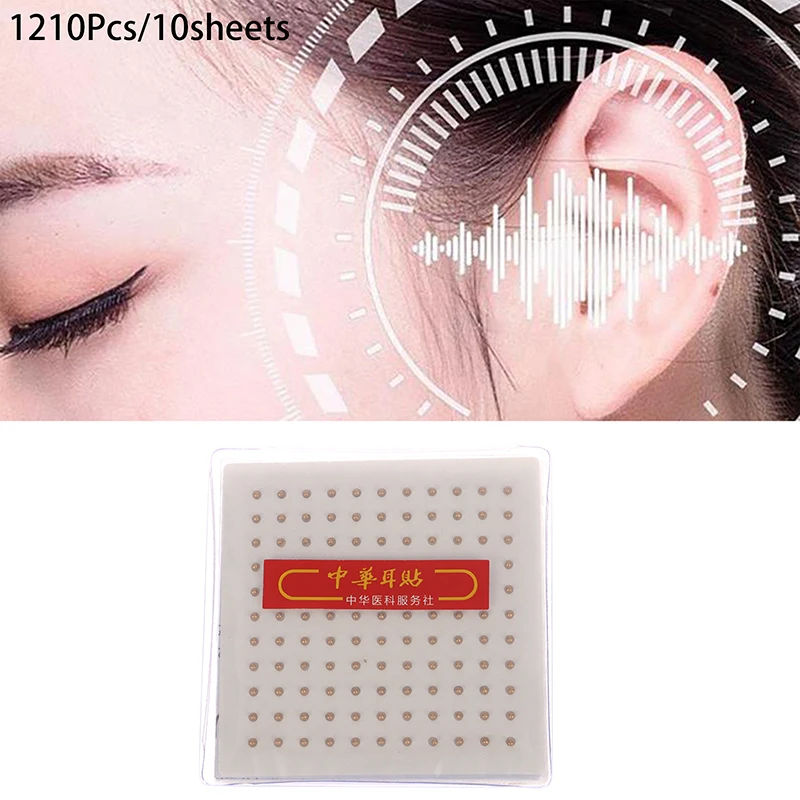 Magnets Ear Stickers Ear Seeds Ear Magnetic Pellets 1210 Pcs In 10 Paper Ear Acupuncture Directional Magnetic Bead Patch