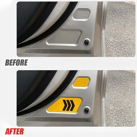 टोयोटा सिएना 2021 2022 2023 2024 के लिए कार दरवाजा परावर्तक स्टिकर कार दरवाजा टक्कर चेतावनी स्टिकर ऑटो बाहरी संशोधन 8 best sales टोयोटा सिएना 2024 - №2