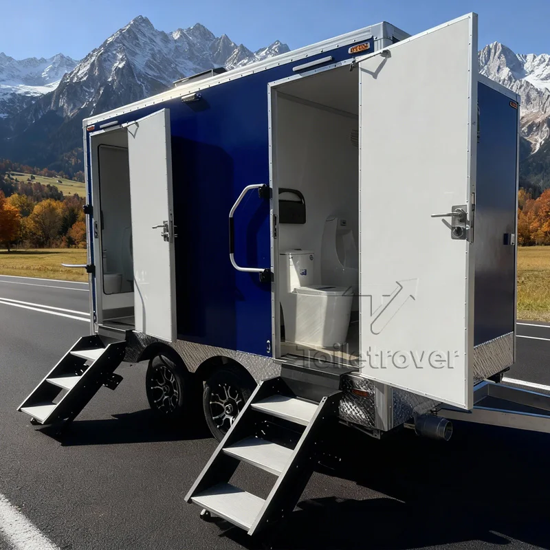 

Luxury Washroom Trailer Portable Luxury Restroom Portable Toilet Shower Trailer Portable Bathroom Unit Shower Toilet