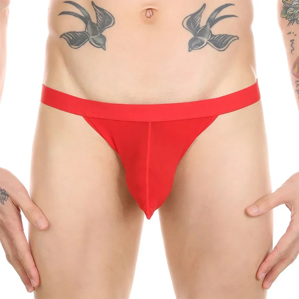 1pc Sexy Men's G-Strings Briefs U-convex Pouch Underpants Low Waist Backless Thongs Man Panties Underwear