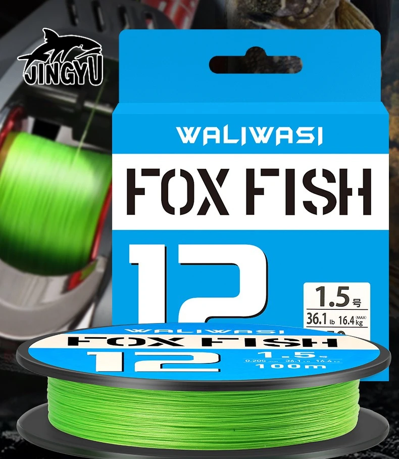 

Original Japan Upgrade 12 Strand Braided Fishing Line 16-85LB 1000M Super Strong Smooth PE Carp Bass Multifilament Saltwater
