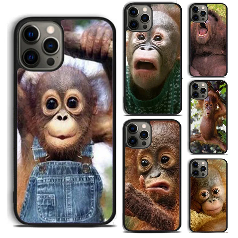 ORANGUTAN monkey BABY Phone Case For For iPhone 16 15 11 12 13 14 Pro Max XS XR Plus coque