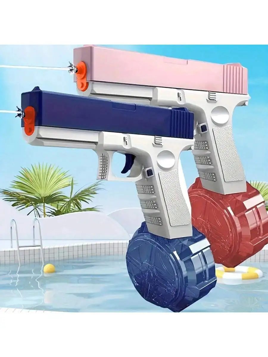 Pistola de agua eléctrica, pistolas de chorro automáticas, pistola de agua para niños de 6 a 12 años con gran capacidad, batidoras de agua para niños