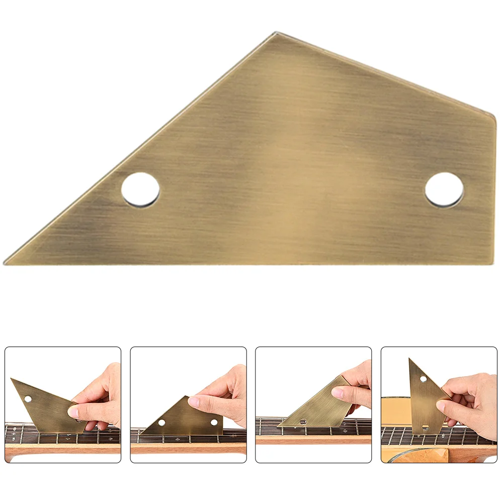 

Triangular Ruler Leveling Guitar Bass Fret Rocker Instrument Tool Musical Supplies Practical Measuring